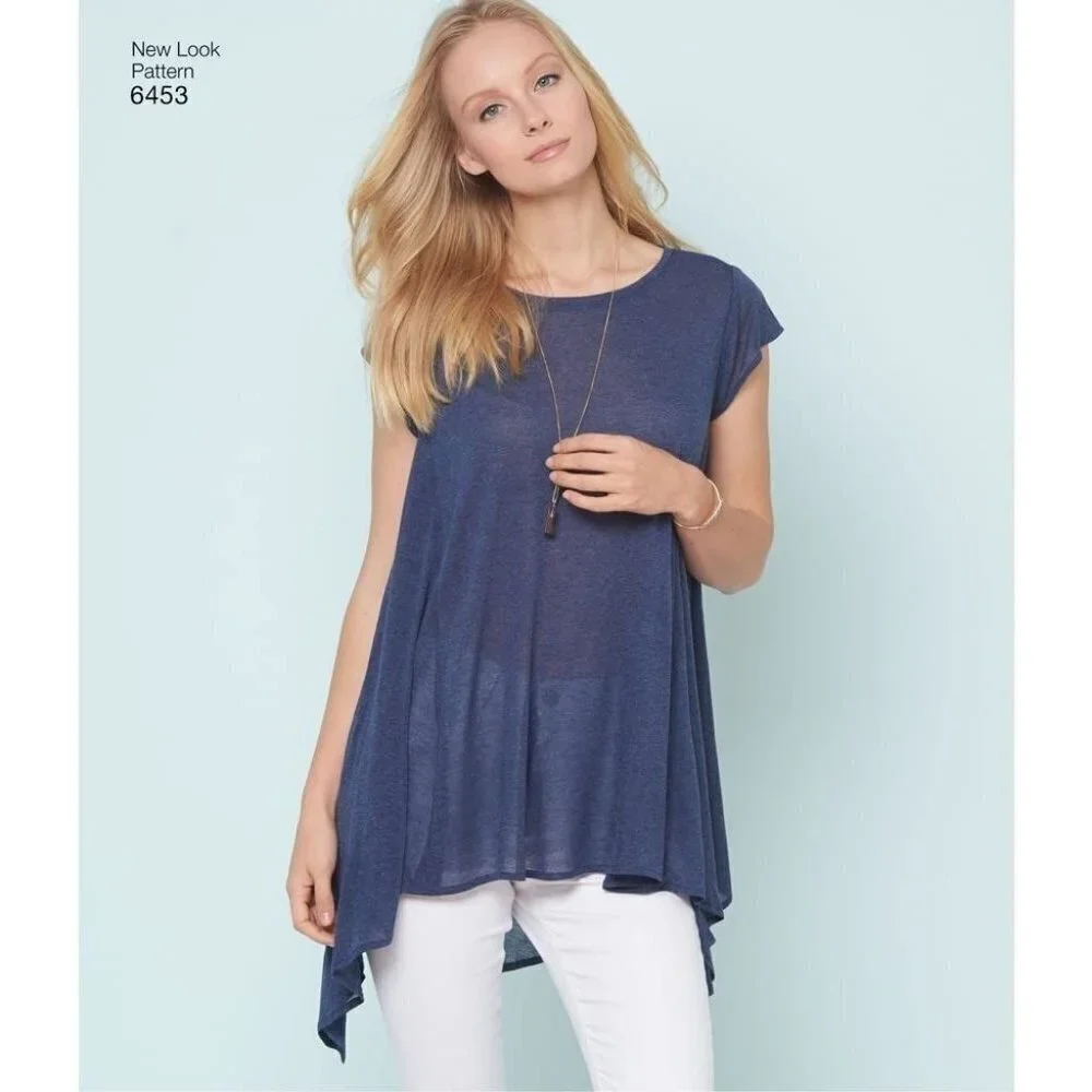 New Look Sewing Pattern 6453 Easy‎ Knit Tops Misses 6-18